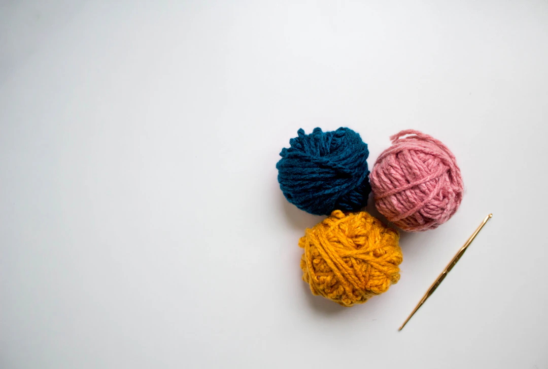 Crochet materials for blocking projects