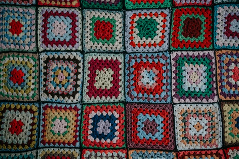 Traditional crochet motifs arranged for joining
