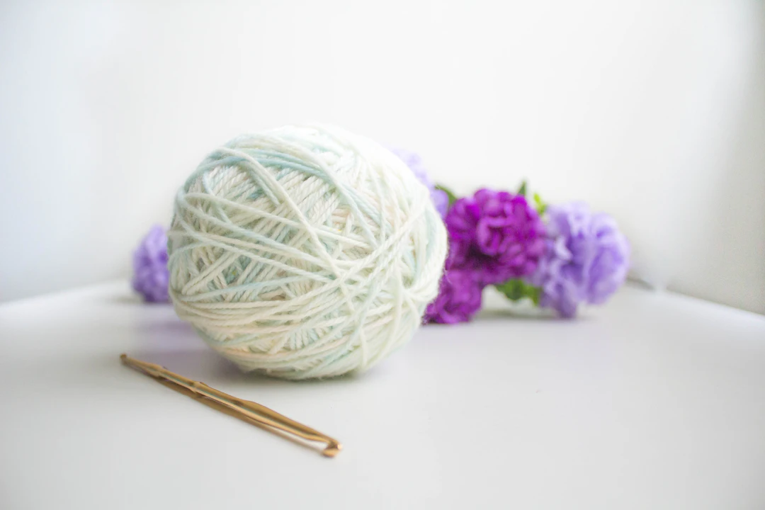 Yarn for a traditional crochet pattern collection